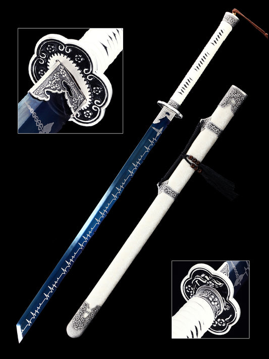 (158) Tangdao handmade 1060 high carbon steel forging and baking blue