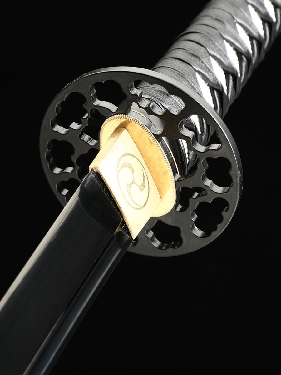 （z4）Handmade samurai sword strap in black