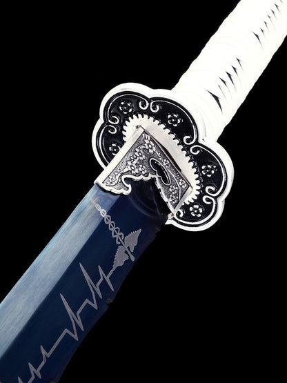 (158) Tangdao handmade 1060 high carbon steel forging and baking blue