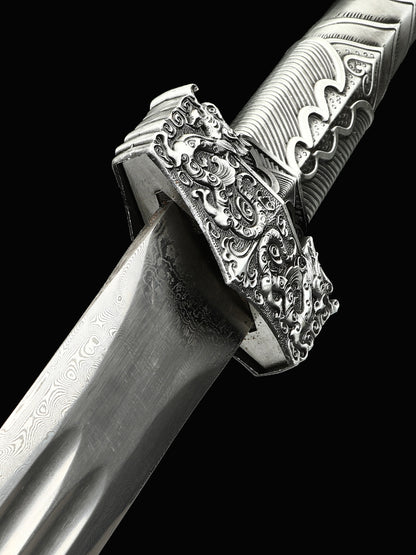 Chinese Sword Film and Television Sword Costume Collection Sword 1090 Steel Sheath Hand drawn Pattern（94）