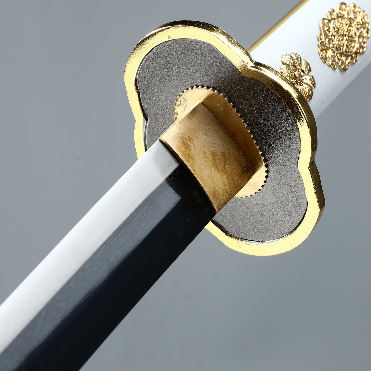 (2)Handmade Japanese Tachi Odachi Sword High Manganese Steel With  black Blade