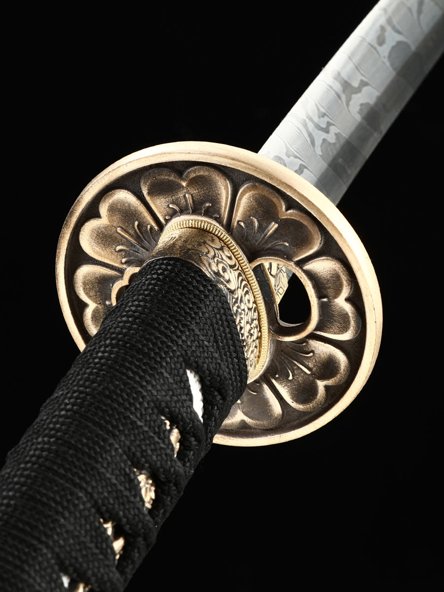 Damascus steel forged sheath can be backed in black