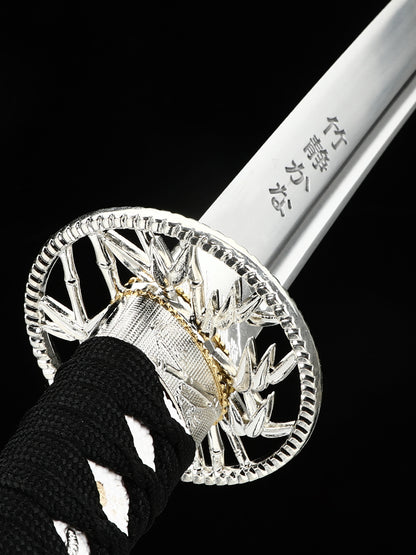 (31)Collection Authentic Japanese samurai sword, Handmade  all Tang 1095 Blue sheath, men's exquisite gift series