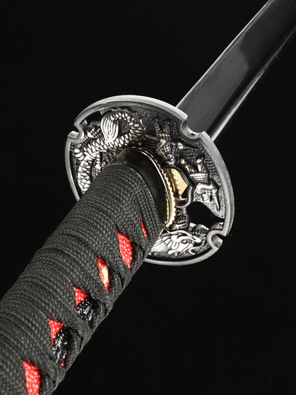 Black handmade genuine katana sword(18)
