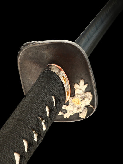 Japanese samurai sword T10 steel burning blade, hot tempered, fully hand forged, practical and sharp Japanese samurai real sword