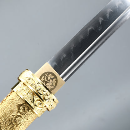 (8)Handmade Japanese Gold Sword and Scabbard Sword Gold Sheath