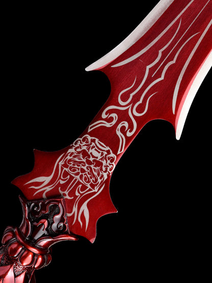 Eighteen weapons decoration collection, Nezha's same lotus spear, red