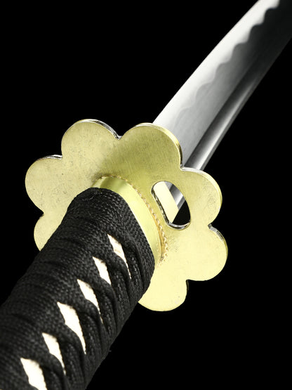 (A014)One Piece series (Akimizu Samurai sword)Japanese samurai katana carbon steel COS men's fine gift series(46)