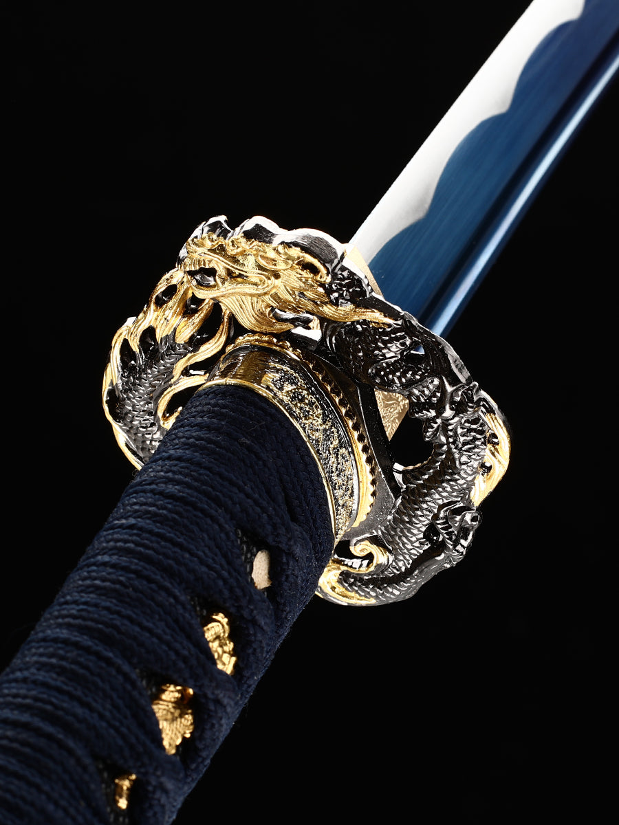 Handmade Japanese Tachi Odachi Sword High Manganese Steel With Blue Blade