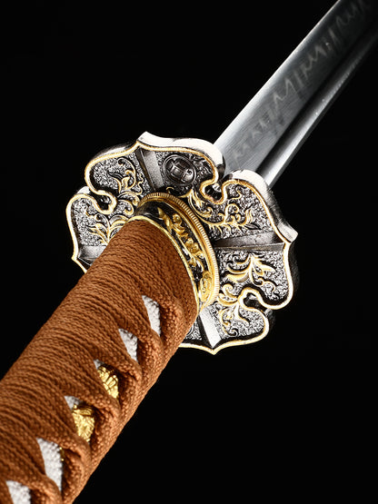 Handmade Razor Sharp Katana Sword Real Clay Tempered T10 Steel Blade Japanese Samurai Sword