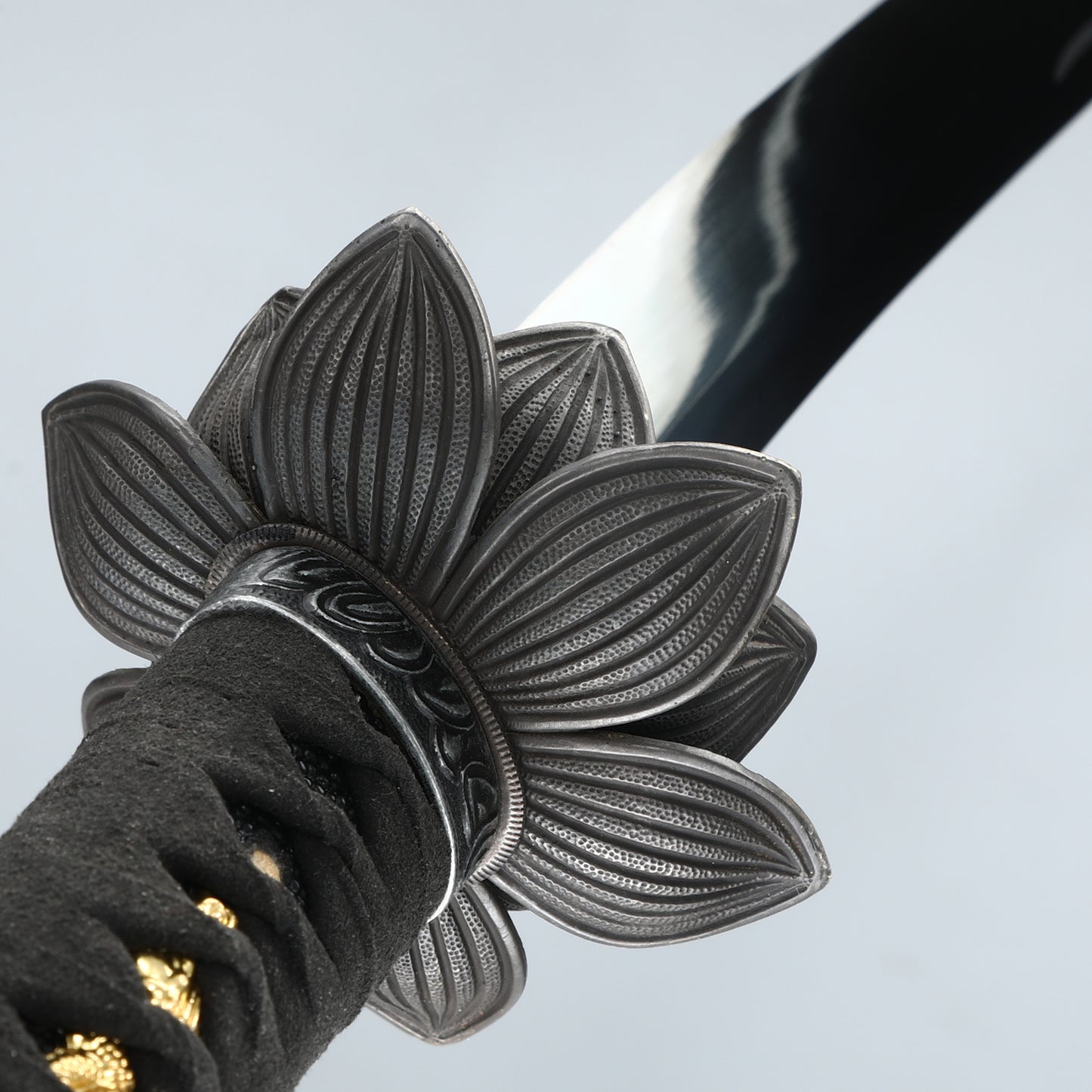 (44)Handmade authentic Japanese samurai sword manganese steel baked black knife men's boutique gift series