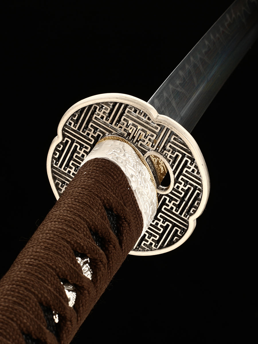 Japanese Handmade Katana Clay Tempered  Full Tang Samurai Sword Razor Sharp Sword