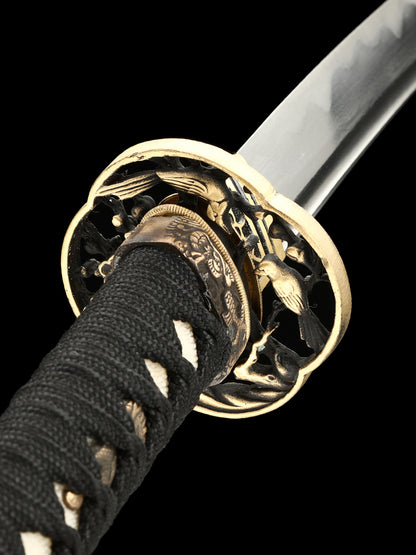 Handmade Damascus steel covered earth burning blade all copper knife Tan