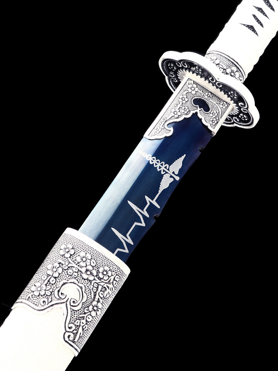 (158) Tangdao handmade 1060 high carbon steel forging and baking blue