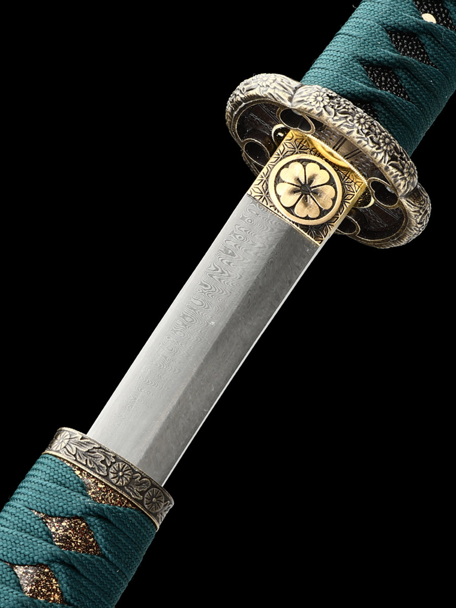 Japanese samurai sword Damascus Steel