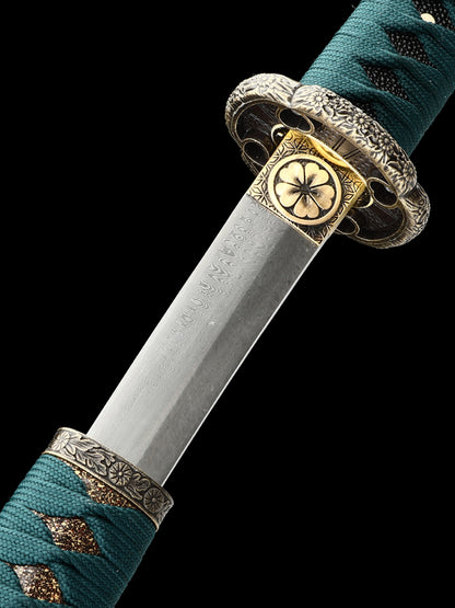 Japanese samurai sword Damascus Steel