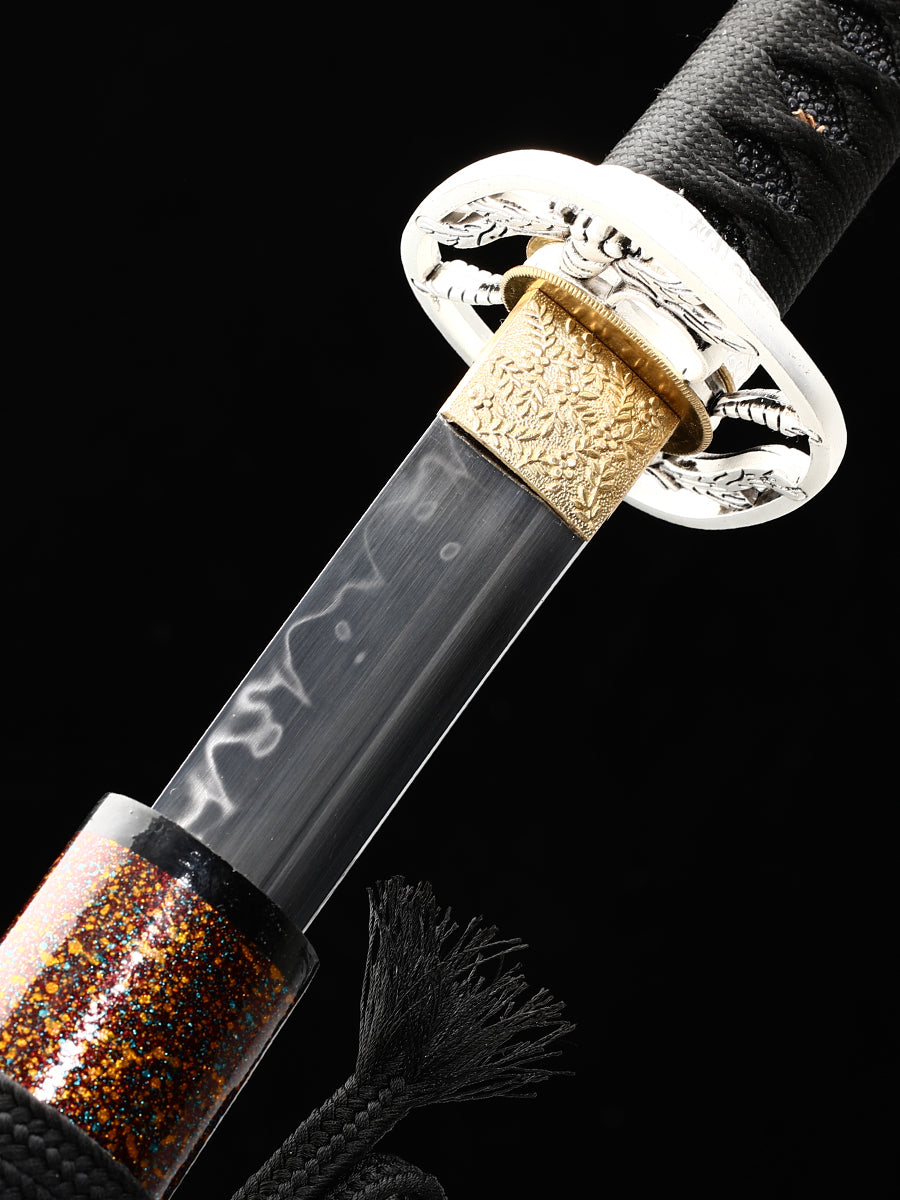 Black sword sheath manganese steel katana sword