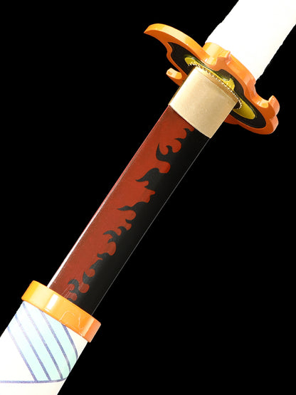 (A002)Demon Slayer sword  katana sword  kimetsu no yaiba Truly handmadeRengoku Kyoujurou(19)