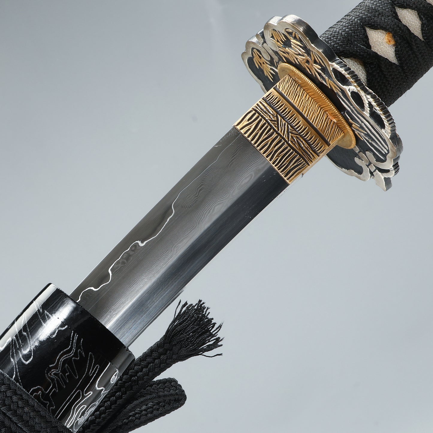 Tanto Sword Handmade Short Katana Clay Tempered Real Hamon Full Tang Samurai Sword Razor Sharp