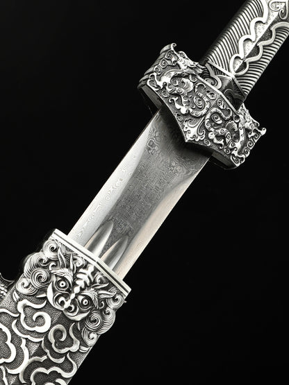 Chinese Sword Film and Television Sword Costume Collection Sword 1090 Steel Sheath Hand drawn Pattern（94）
