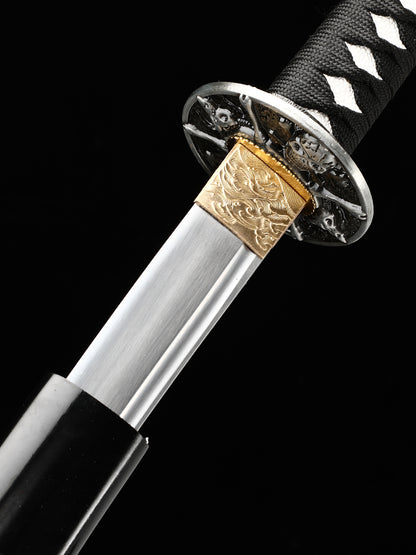 HERO SWORD Battle Sword Manganese Steel Full Tang Sharp Chinese Sword,Samurai Sword,Katana,Cool Weapon for Men