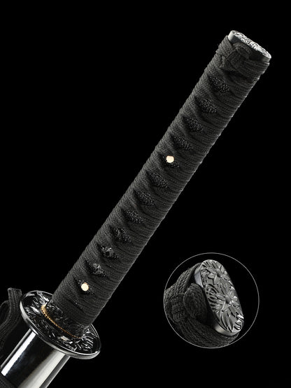HERO SWORD New Handmade Katana Sword Hand Forged Authentic Japanese Sword Real Combat Razor Sharp Samurai Sword Best Gift for Women Mens