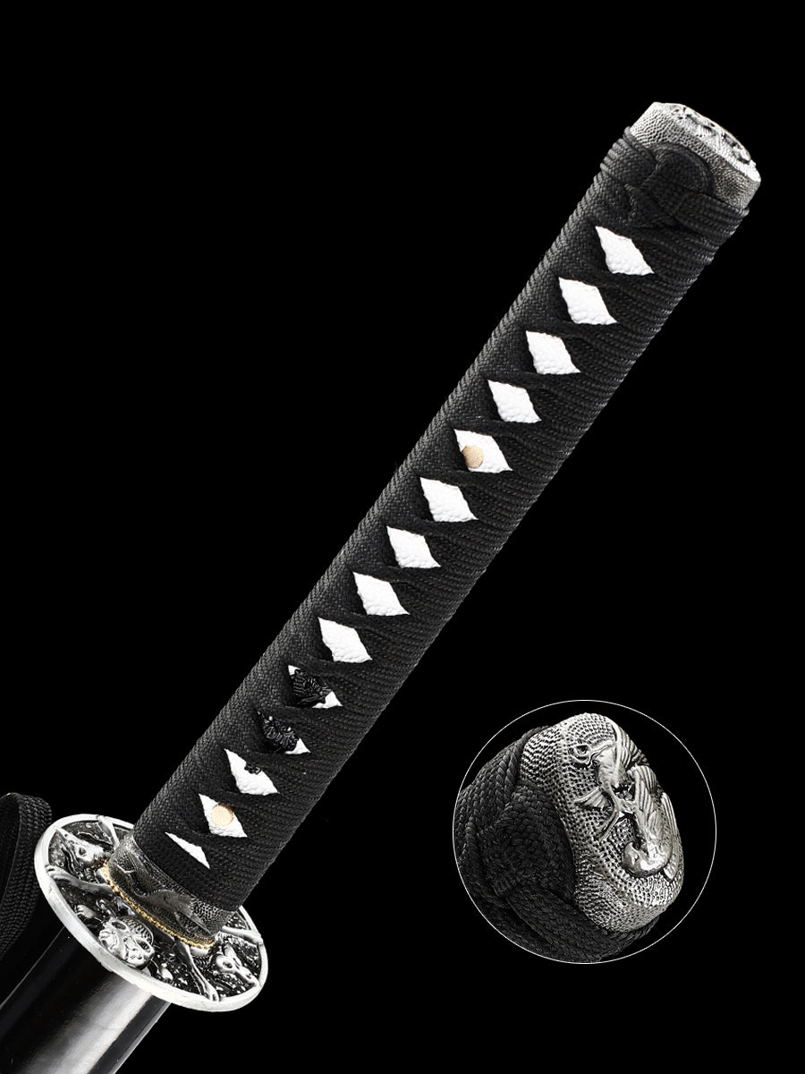 HERO SWORD Battle Sword Manganese Steel Full Tang Sharp Chinese Sword,Samurai Sword,Katana,Cool Weapon for Men