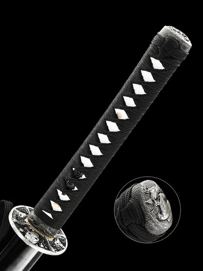 HERO SWORD Battle Sword Manganese Steel Full Tang Sharp Chinese Sword,Samurai Sword,Katana,Cool Weapon for Men