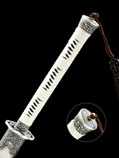 (158) Tangdao handmade 1060 high carbon steel forging and baking blue