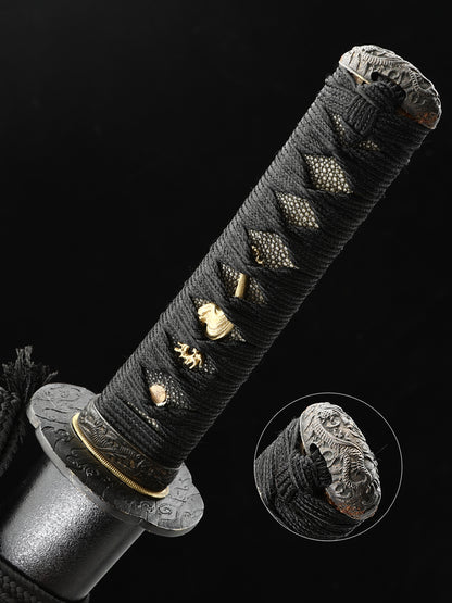real Japanese knife T10 steel samurai knife grinding knife knife Tan sharp all Tang 20 inch