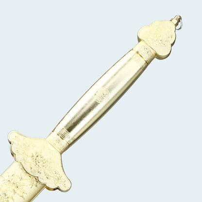 A 1095 steel sword from the Han Dynasty handmade in China, imitating a golden sword, used for collection and gift giving