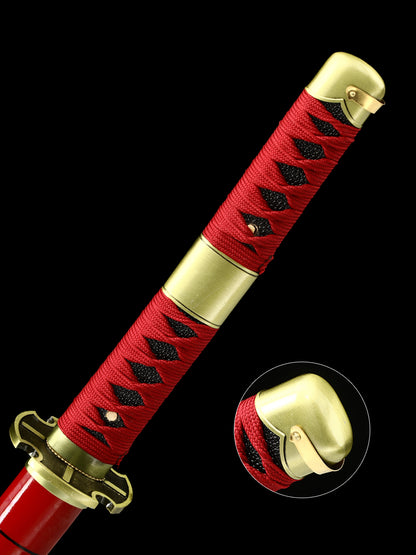 One Piece Series Authentic Japanese samurai katana carbon steel COS men's fine gift series(45)