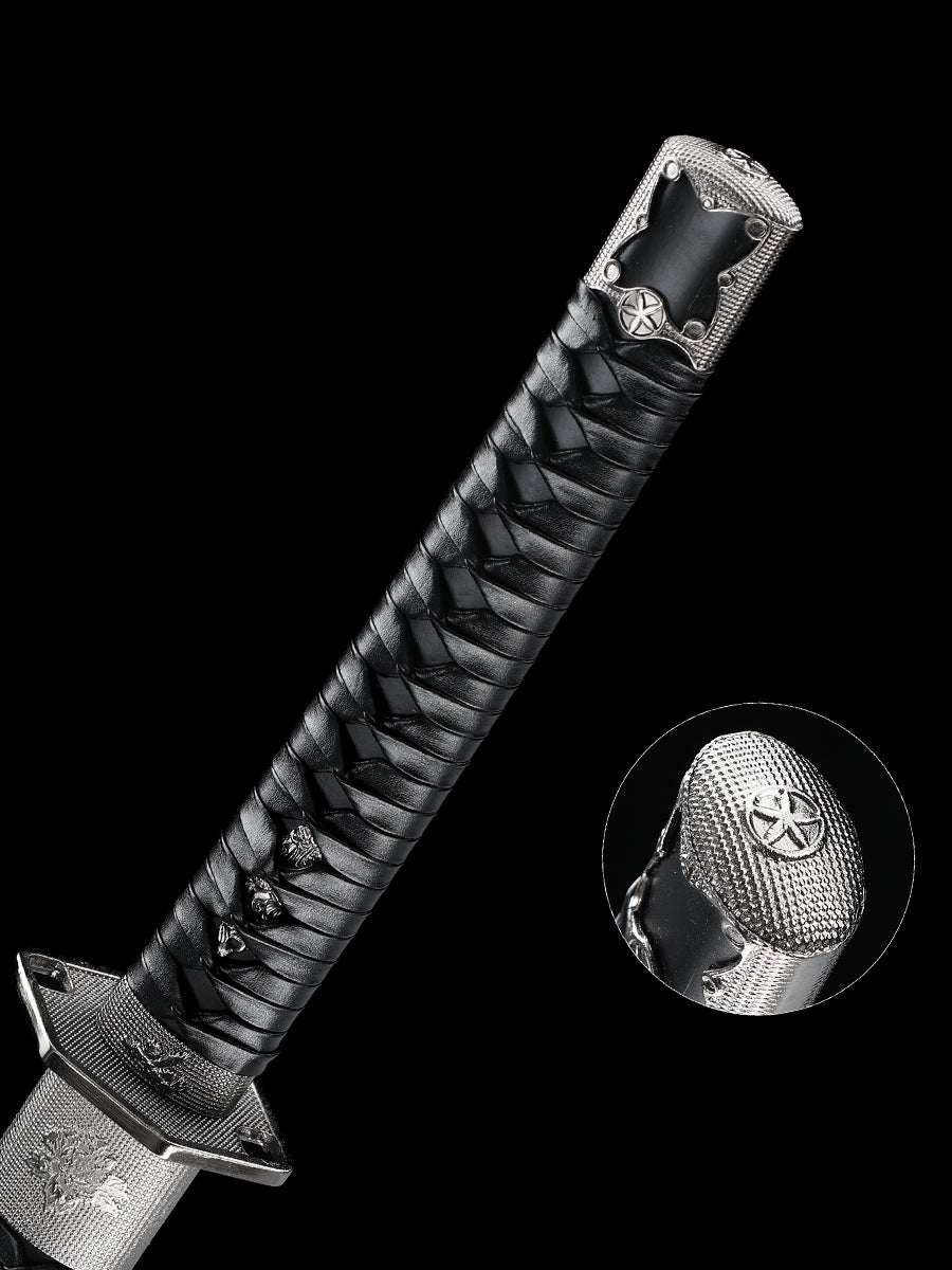 （47）Japanese samurai sword handmade mother and child knife made of 1095 steel