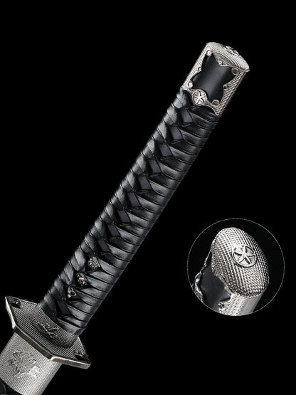 （47）Japanese samurai sword handmade mother and child knife made of 1095 steel