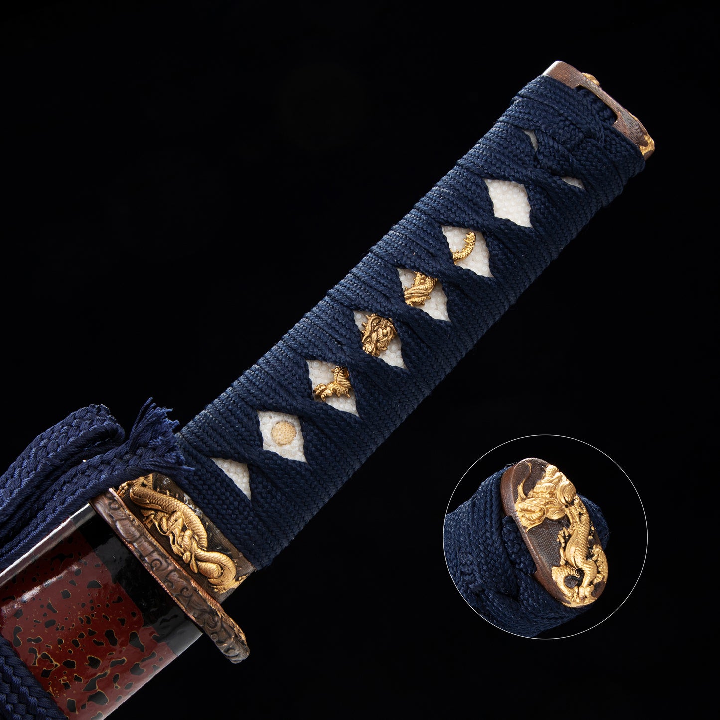 Hand Forged Japanese Tanto Naruto Short Sword T10 Turns the soil to burn blade--DD-0018