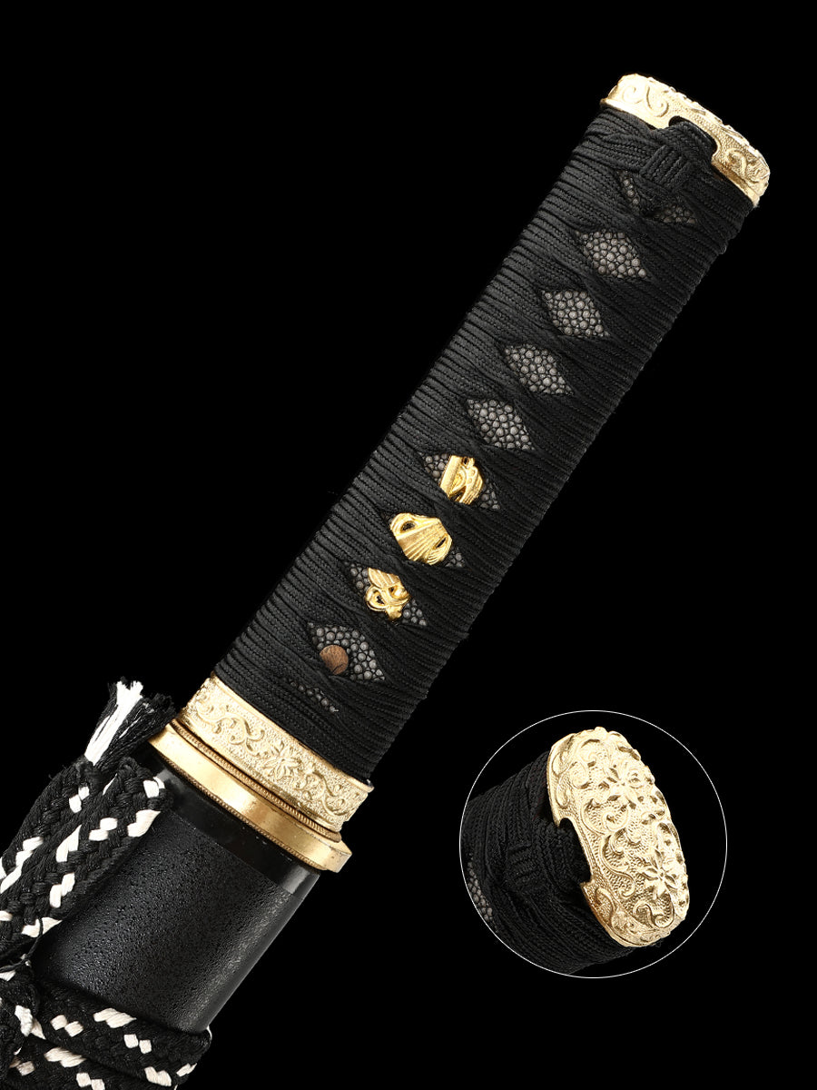 20 inch real Japanese samurai sword mirror blade hand ground 1095 manganese steel full Tang