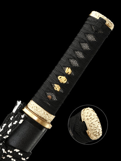 20 inch real Japanese samurai sword mirror blade hand ground 1095 manganese steel full Tang