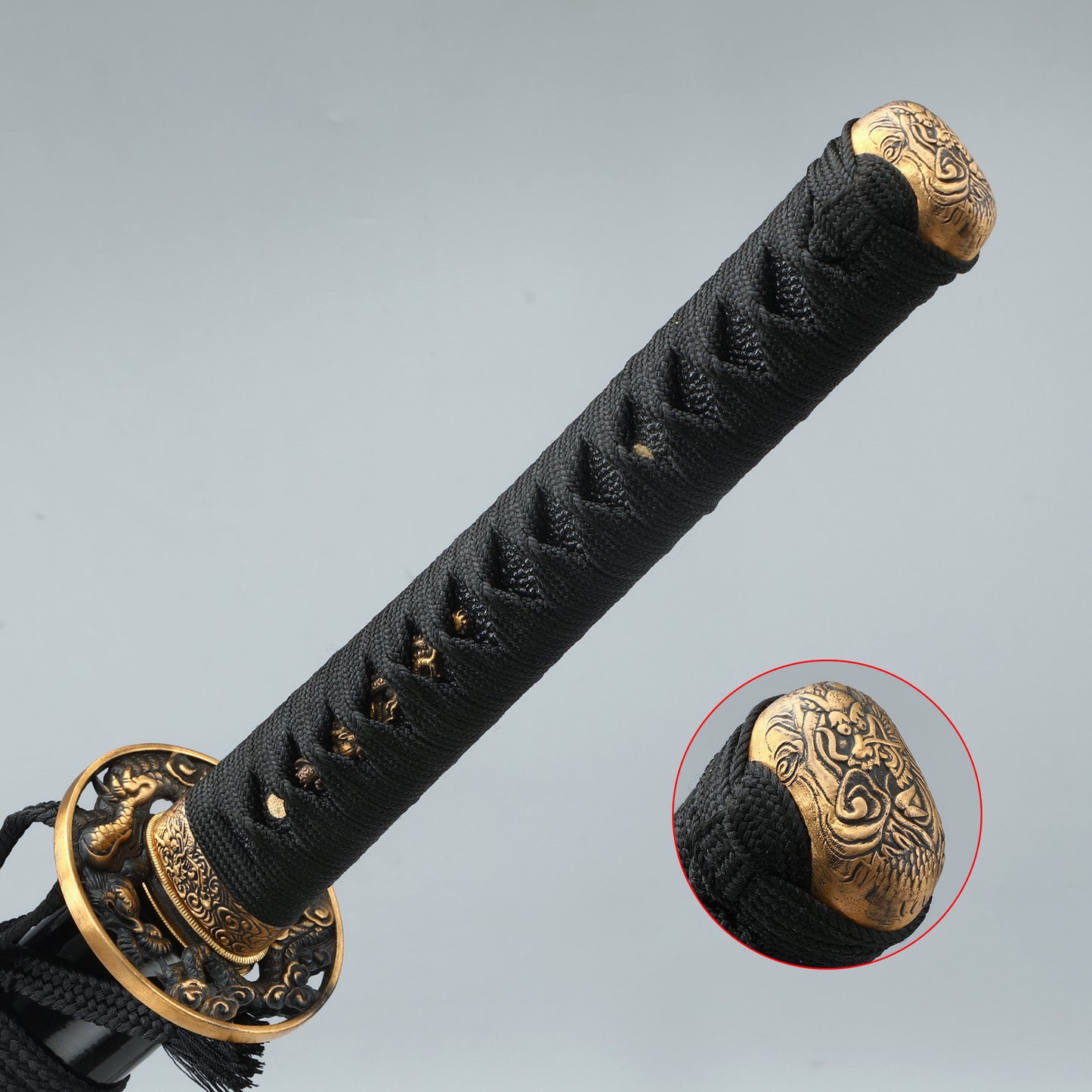 Handmade katana, Japanese katana, Hundred chain folding steel, full Tang