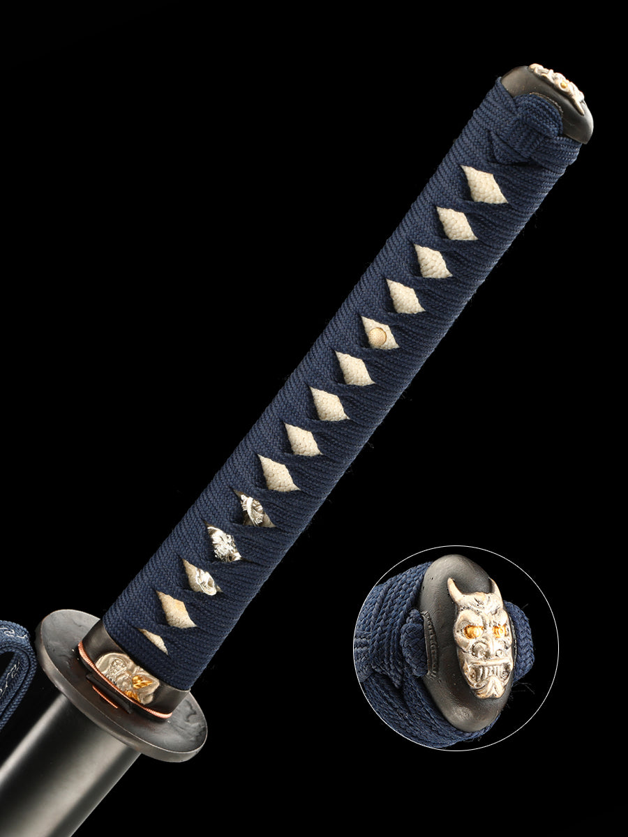 T10 Steel burning blade hot tempered all hand hand forged Japanese Samurai sword genuine, sword real weapons, full Tang, functional, practical sharp