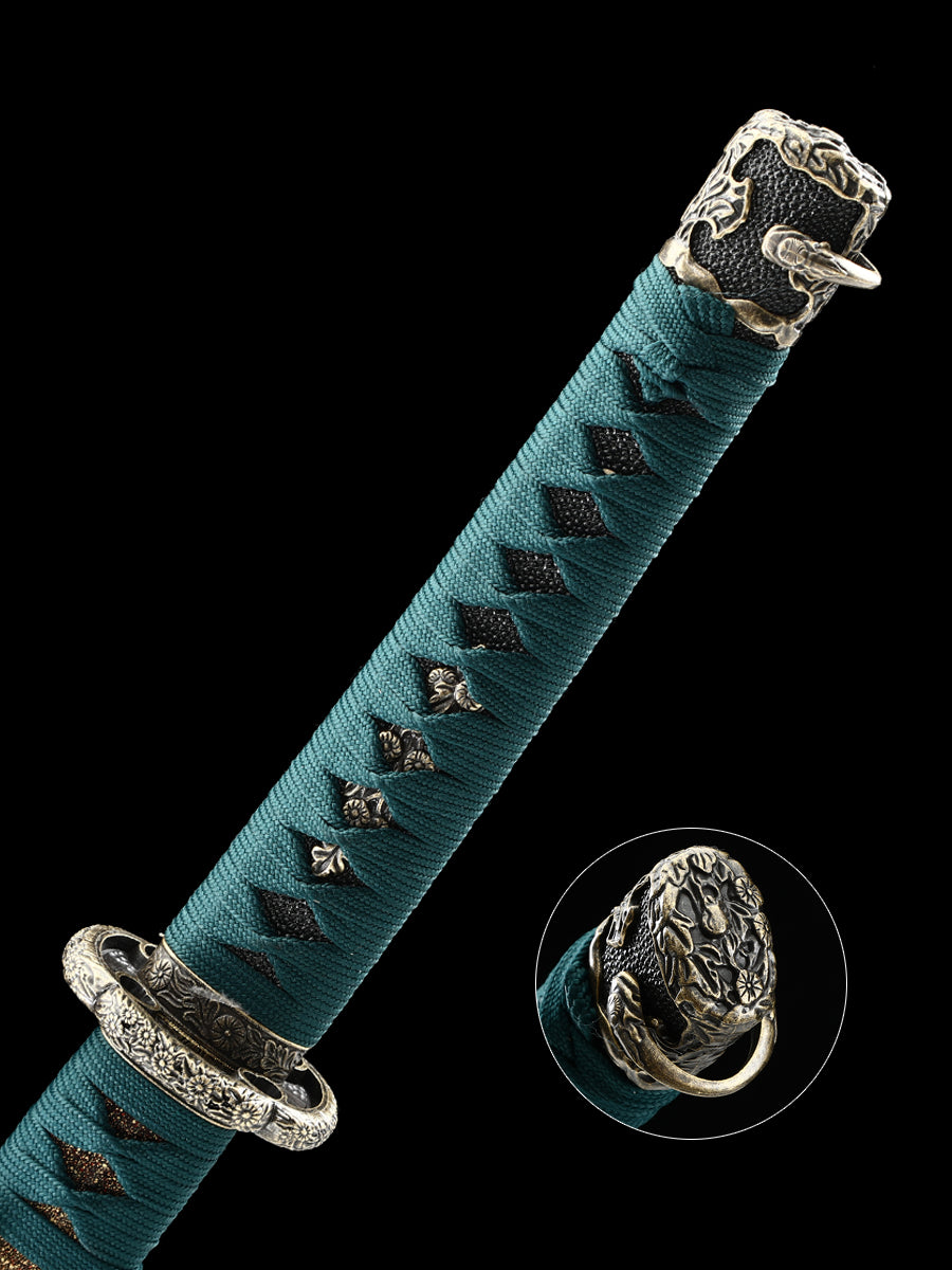 Japanese samurai sword Damascus Steel