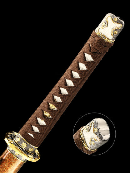 (26)Handmade Japanese Tachi Odachi Sword Pattern Steel Full Tang