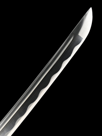 (6)Sleeve white Tang katana 1060T10 High Carbon Steel Sharp  Practical authentic Japanese katana cosplay