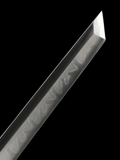 Handmade Short Katana Clay Tempered  Full Tang Samurai Sword Razor Sharp Sword