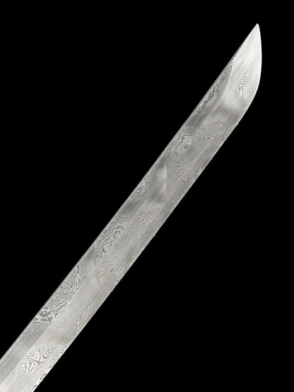 Japanese samurai sword hand forged Damascus steel