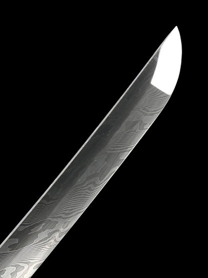 Damascus steel forged sheath can be backed in black