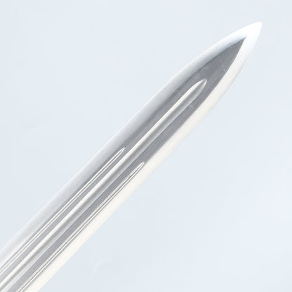 Handcrafted Han Dynasty sword made of 1095 steel with a white sheath for collection and gift giving