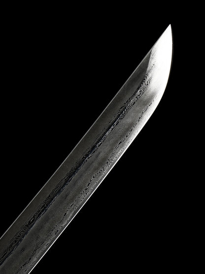 Advanced Samurai Handmade Katana Dama Steel Handmade Forging All Tang Dynasty