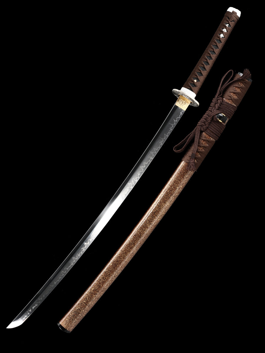 Japanese Handmade Katana Clay Tempered  Full Tang Samurai Sword Razor Sharp Sword