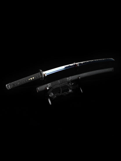 (3)The real katana sword with the blue body tachi