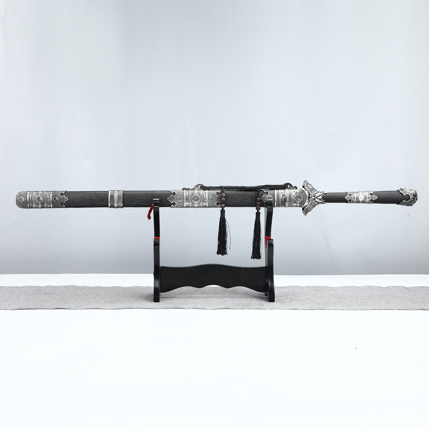 Handmade 1095 steel black scabbard for Chinese Han Dynasty swords